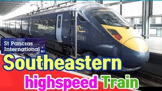 Southeastern HighSpeed Train 🚆 full journey from ST PANCRAS to RAMSGATE via ASHFORD International [upl. by Anaehs]