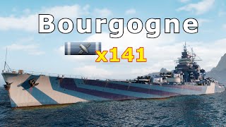 World of WarShips Bourgogne  2 Kills 337K Damage [upl. by Nirret]