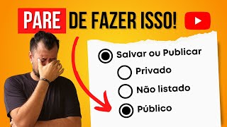 ✅ 2024 Como Postar Vídeo no YouTube  JEITO CERTO E [upl. by Hoashis]