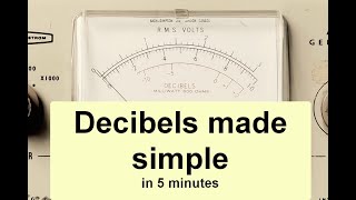 Decibels made simple in 5 minutes [upl. by Aciraj]