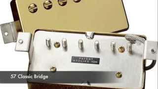 Gibson Pickups  57 Classic  BurstBucker 1 amp 2  490R 498T  496R 500T [upl. by Ollie828]