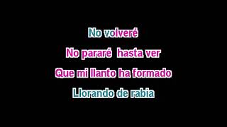 NO VOLVERE KARAOKE CANTALA COMO VICENTE FERNANDEZ [upl. by Maiga]