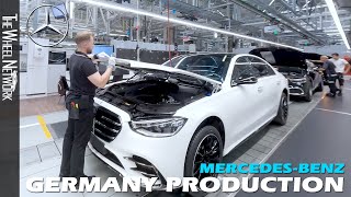 MercedesBenz Production Plant Sindelfingen Drone Tour – MercedesBenz SClass Assembly Line [upl. by Fritze]