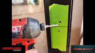 Installing Locknetics double door magnetic locking system electronic access on storefront doors [upl. by Manus]