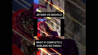 JOTARO VS DIAVOLO  WHAT IF  MANGÁ DUBLADO anime dublador viralshorts jotaro diavolo [upl. by Phox]