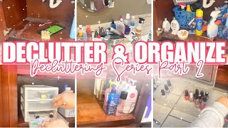 DECLUTTER AND ORGANIZE  ORGANIZATION DECLUTTERING SERIES PART 2  BECOMING MINIMAL  CLEAN WITH ME [upl. by Delmar]