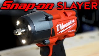 Milwaukee M18 FUEL 38 MID TORQUE Impact Wrench SNAPON SLAYER [upl. by Trimmer]