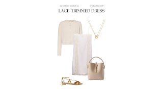 Styling a LaceTrimmed Linen Midi Dress  Styled Daily [upl. by Ettenoj206]