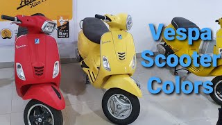 Vespa Scooters All Colors  Variants  Urban Club  NOTTE  ZX  RED  SXL 150  VESPA VXL125150 [upl. by Onitnevuj549]