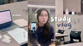 study vlog 📓 a productive weekend preparing for exams realistic uni life intense study sessions [upl. by Katey151]