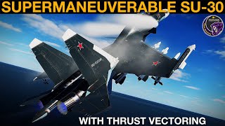 Su30With Thrust Vectoring vs F16C FA18C Su27 Mig29 amp M2000C Dogfight  DCS [upl. by Henleigh890]