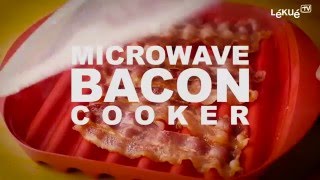 Microwave Bacon Cooker  Lékué TV [upl. by Einamrej]