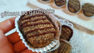 gâteau au gaufretterecette sans œuf tout le monde ma demandé de le refaire👌👌 wafer recipe 😋 [upl. by Algy84]