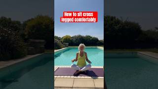 Menopause yoga  how to sit cross legged comfortably ✅ [upl. by Aremat]