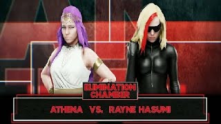 Athena Saint Seiya vs Rayne Hasumi Valkyrie Drive Mermaid ★ WWE 2K19 ★ [upl. by Ecnadnak243]