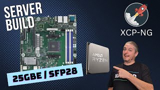 Asrock Ryzen 9 XCPNG Virtualization Server Build With 25GB [upl. by Joachim]