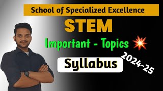 SoSE STEM Syllabus 202425  Latest update [upl. by Licha]