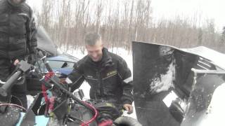 500cc Modified Elan snowmobile Blows a piston [upl. by Ahcsat]