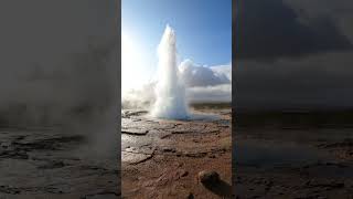 Strokkur geyser eruption Iceland [upl. by Brott545]