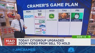 Jim Cramer looks ahead to next weeks market calendar [upl. by Einahpad]