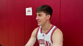 Player QampA Langdon Hatton  Indiana basketball Media Day [upl. by Kitchen]