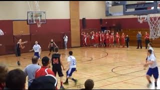 Kid13 scores full court shot TWICE on camera INSANE [upl. by Durarte224]