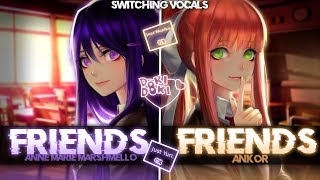 ◤Nightcore◢ ↬ FRIENDS Switching Vocals  ANKOR COVER [upl. by Lrat423]