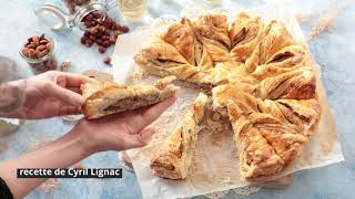 Galette des rois soleil à la frangipane noisette de Cyril Lignac [upl. by Blackwell]