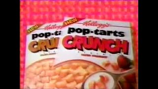 Kelloggs Pop Tarts Crunch Cereal Commercial 1994 [upl. by Olnton]