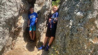 Hiding the rockness monster rock at Sylvan lake [upl. by Ayikal]