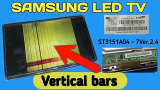 Samsung tv display repair  model no  UA32H4100AR  samsung 32 inch led tv vertical lines [upl. by Alleira]