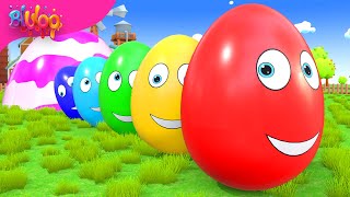 Surprise Eggs Kids Song  BluLoo Nursery Rhymes amp Kids Songs [upl. by Nosac]