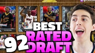 THE BEST 92 RATED DRAFT NBA 2K16 DRAFT AND PLAY [upl. by Ydnil]