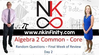 NYS Algebra 2  Common Core  Final Week Review  Day 2 [upl. by Elamaj634]