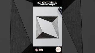 How To Draw 3D Basic Geometric Shapes  Easy Step By Step Drawing Geometric Arts howtodraw [upl. by Larkins]