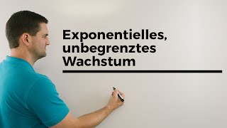 Exponentielles unbegrenztes Wachstum Zerfall  Mathe by Daniel Jung [upl. by Dedric]