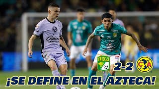 LEÓN HACE SUFRIR AL AMÉRICA EN LIGA MX CUARTOS DE FINAL IDA APERTURA 2023  EN ZONA FUT [upl. by Mhoj]