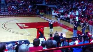 Big Red vs WKU Basketball Players Dance Off  and a little surprise guest [upl. by Karissa]