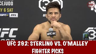 UFC 292 Aljamain Sterling vs Sean OMalley Fighter Picks [upl. by Lanita]