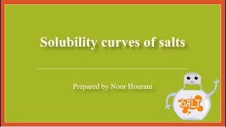 Solubility curves of salts by Noor Hourani [upl. by Mckeon]