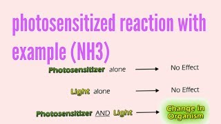 Photosensitized chemical reaction with example [upl. by Nnaeel]