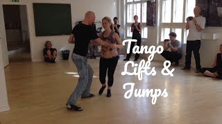 Tango lifts and jumps ｜Claus Springborg amp Mette Munk Andresen ｜M2Tango Studio [upl. by Ardnajela154]