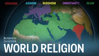 Animated map shows how religion spread around the world [upl. by Sarena]