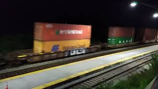 norfolksouthern southbound intermodalmix freight in lynchburgvirginia [upl. by Mirilla]