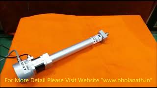 Bholanath  Rod Style Linear Actuator with Feed Rate 10mmsec  Force  1600N [upl. by Madoc]