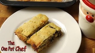 Fruit Mince Shortbread Slice  One Pot Chef [upl. by Cochrane284]