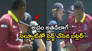 Buttler Trolls Cottrell With Salute After Hitting Him For Six  Oneindia Telugu [upl. by Zebapda]