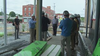 City commissioners tour Ashe Street courthouse [upl. by Mhoj]