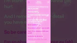 Olivia Rodrigo  obsessed Speed UpLyrics [upl. by Eanad]