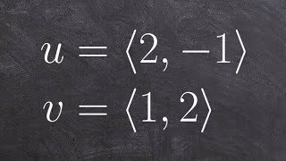 Applying the dot product to two vectors [upl. by Elsilrac]